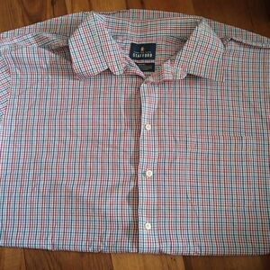 Stafford Men's Multicolor Checkered Shirt